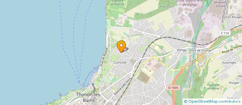 localisation de l'entreprise HOLVERT à THONON-LES-BAINS