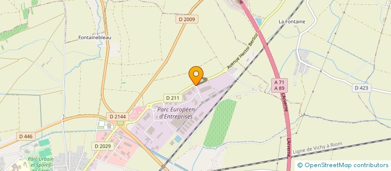 localisation de l'entreprise HOLVIC  RIOM