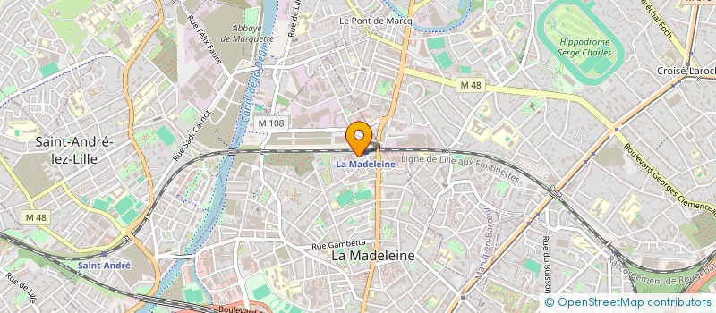 localisation de l'entreprise HOLVIGNON à LA MADELEINE