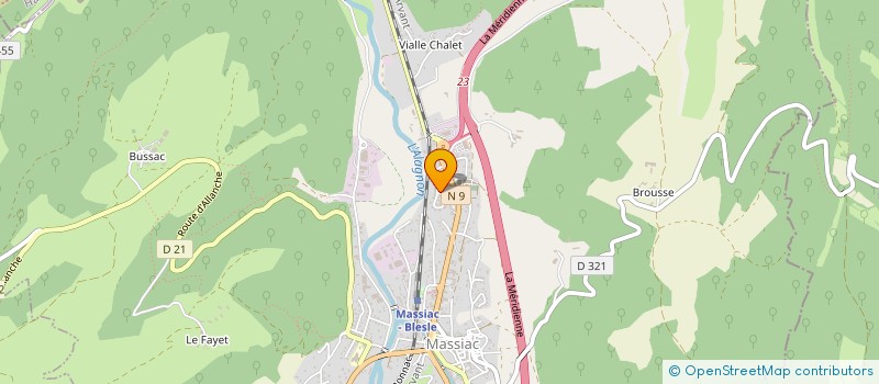 localisation de l'entreprise HOLVIT à MASSIAC