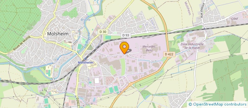 localisation de l'entreprise HOLWEG GROUP à MOLSHEIM