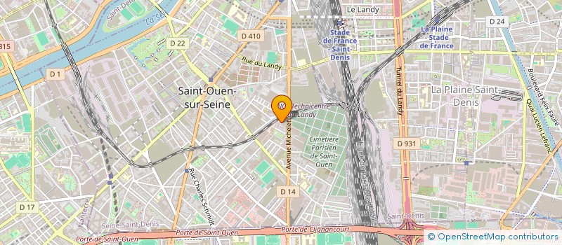 localisation de l'entreprise HOLY à SAINT-OUEN-SUR-SEINE