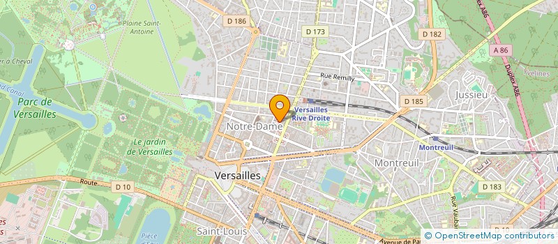 localisation de l'entreprise HOLYA à VERSAILLES