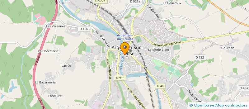 localisation de l'entreprise HOLYA NATURE à CHATEAUROUX