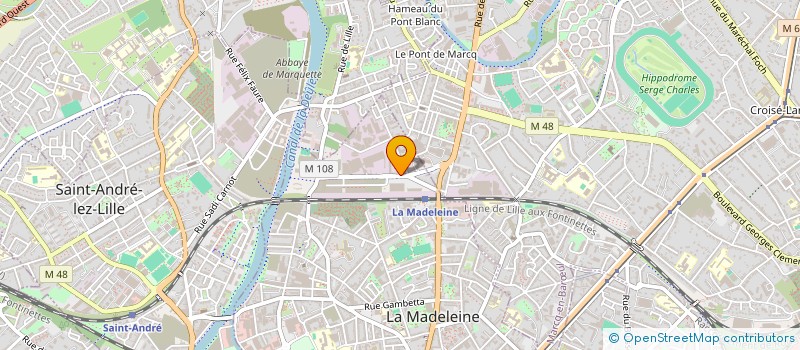 localisation de l'entreprise HOLYFAT SAS à LA MADELEINE