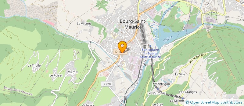 localisation de l'entreprise HOLYSPHERA  BOURG-SAINT-MAURICE