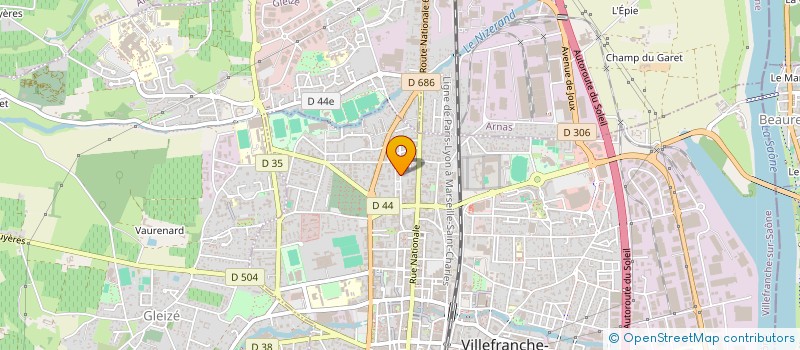 localisation de l'entreprise HOLYZIUM  VILLEFRANCHE-SUR-SAONE