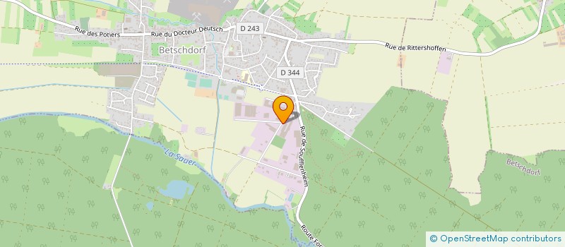 localisation de l'entreprise HOLZPROFI FRANCE à BETSCHDORF
