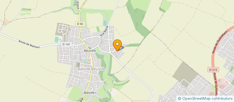 localisation de l'entreprise HOM'AGE SERVICES à BIEVILLE-BEUVILLE