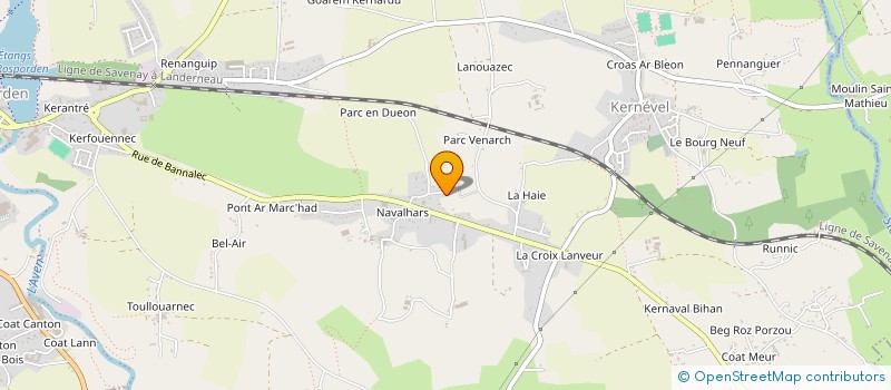 localisation de l'entreprise HOM'CONCEPT 29  ROSPORDEN