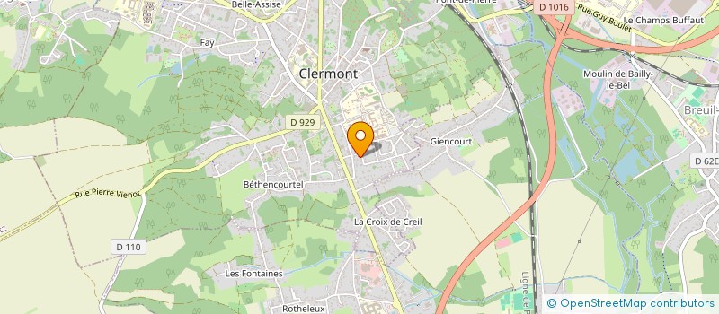 localisation de l'entreprise HOM'CONCEPT à CLERMONT