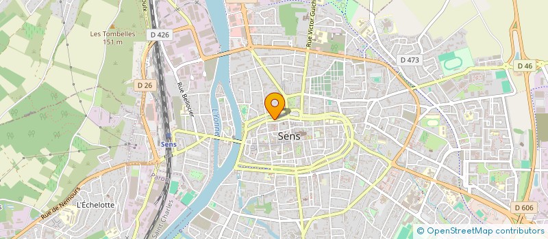 localisation de l'entreprise HOM INFORMATIQUE  SENS