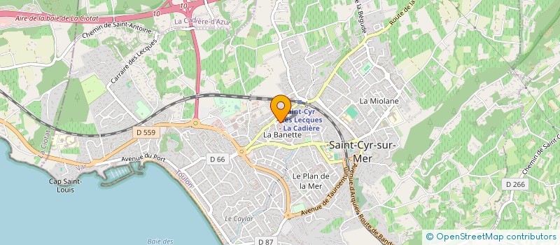 localisation de l'entreprise HOM'TECH à SAINT-CYR-SUR-MER