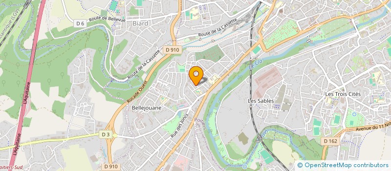 localisation de l'entreprise HOMABAT à POITIERS