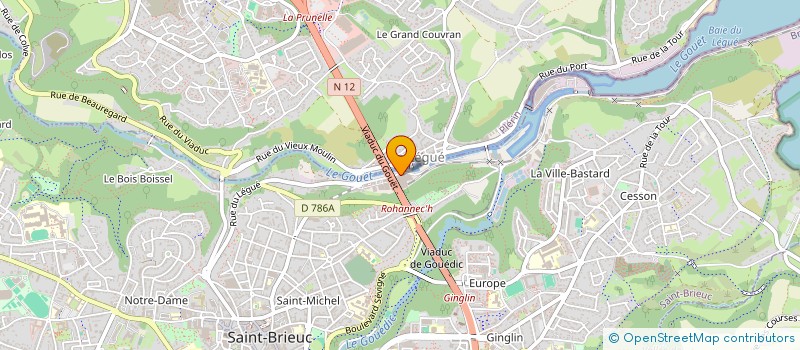 localisation de l'entreprise HOMAD à SAINT-BRIEUC