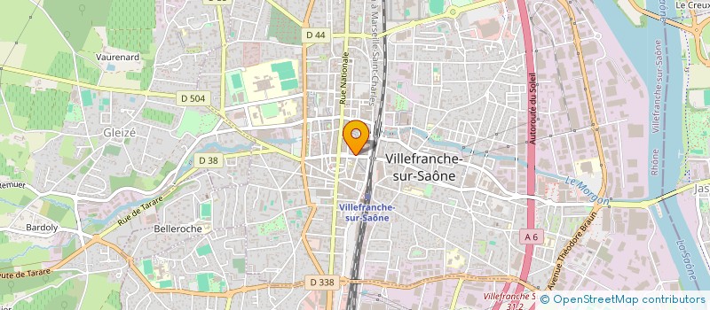 localisation de l'entreprise HOMAE à VILLEFRANCHE-SUR-SAONE