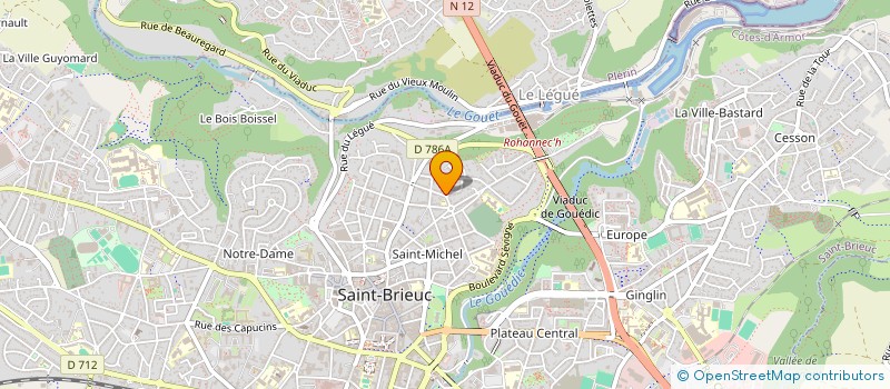 localisation de l'entreprise HOMAMA à SAINT-BRIEUC