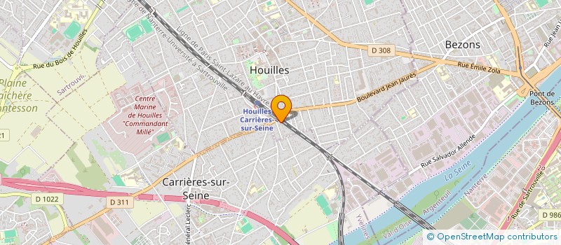 localisation de l'entreprise HOMANCE  HOUILLES