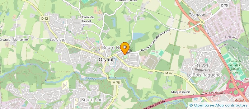 localisation de l'entreprise HOMANOVA DEVELOPPEMENT à ORVAULT