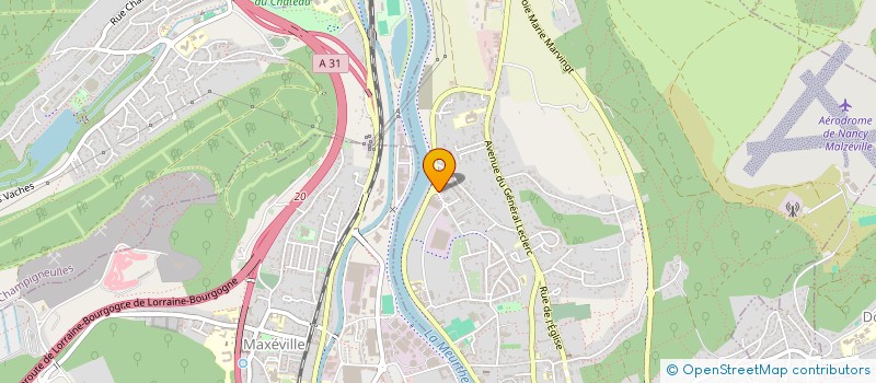 localisation de l'entreprise HOMANT à MALZEVILLE