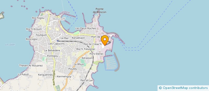 localisation de l'entreprise HOMARD ATLANTIQUE à ROSCOFF