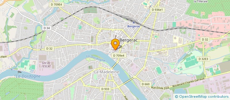localisation de l'entreprise HOMARD BLEU à BERGERAC