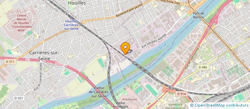 localisation de l'entreprise HOMAT à CARRIERES-SUR-SEINE