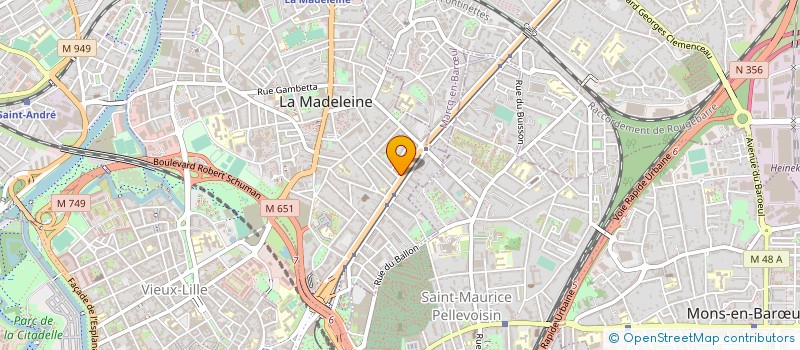 localisation de l'entreprise HOMATA DISTRIBUTION à LA MADELEINE
