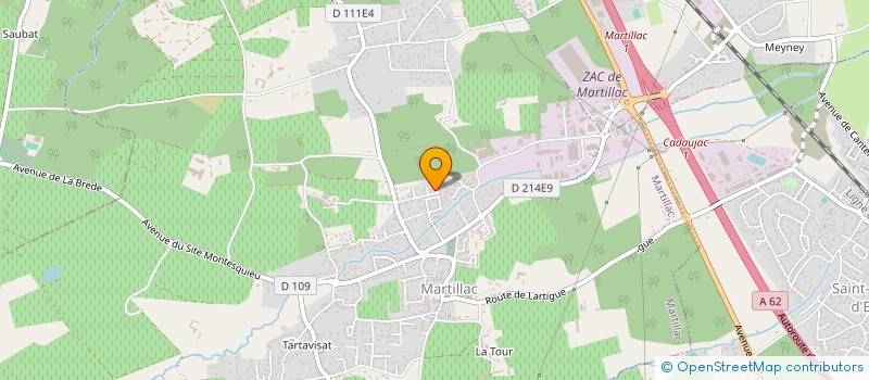 localisation de l'entreprise HOMATEC MAITRE D'OEUVRE  MARTILLAC