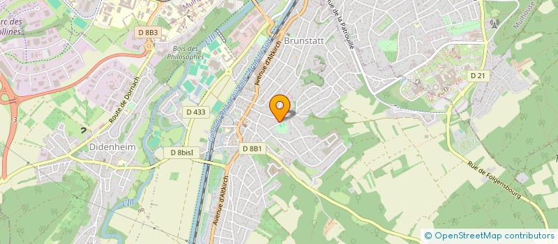 localisation de l'entreprise HOMATTER FRANCIS ET HOMATTER BRIGITTE INDIVISION  BRUNSTATT-DIDENHEIM