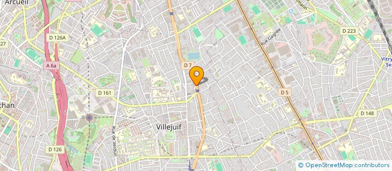 localisation de l'entreprise HOMBURGER  VILLEJUIF