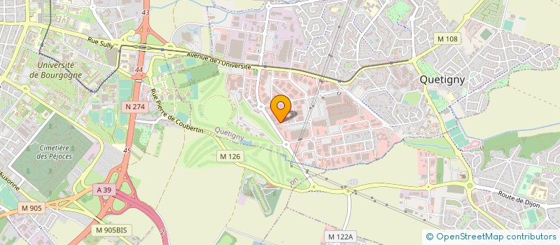 localisation de l'entreprise HOME 21 à QUETIGNY