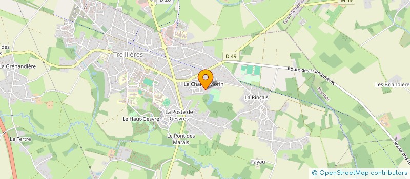 localisation de l'entreprise HOME 22  TREILLIERES
