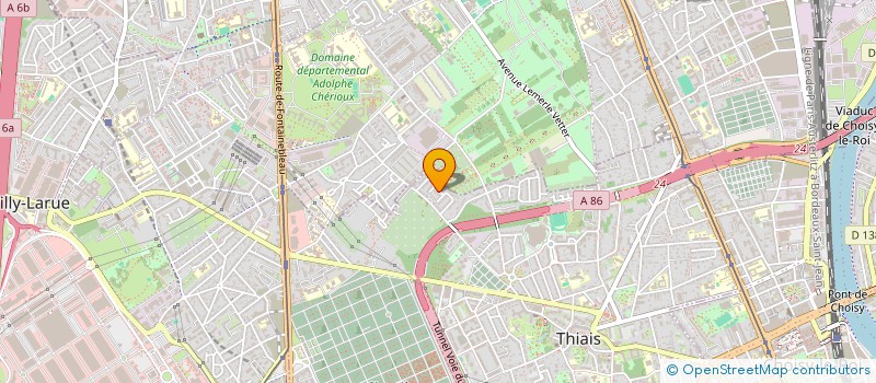 localisation de l'entreprise HOME 38 HOLDING HOTELIER IMMOBILIER  THIAIS