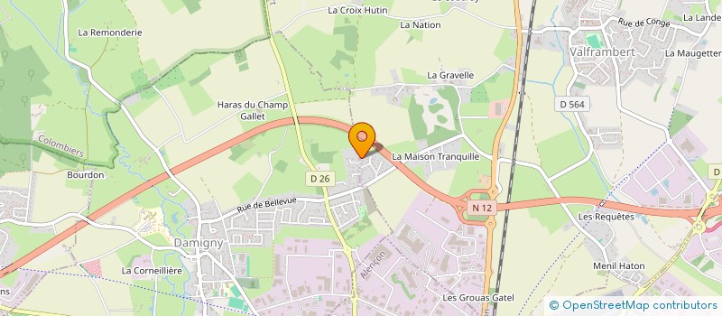 localisation de l'entreprise HOME à VALFRAMBERT