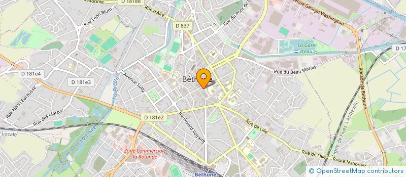 localisation de l'entreprise HOME à BETHUNE