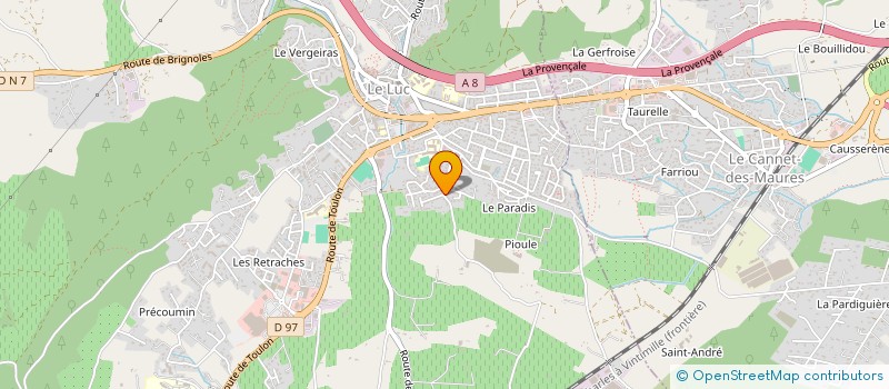 localisation de l'entreprise HOME 83  LE LUC