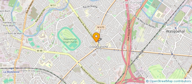 localisation de l'entreprise HOME AGENCEMENT à MARCQ-EN-BARŒUL