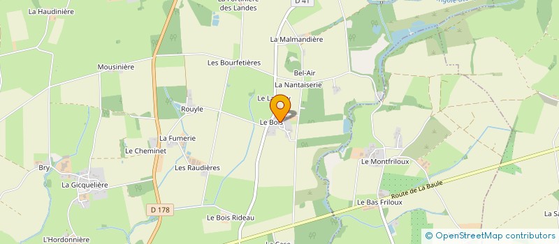 localisation de l'entreprise HOME&AME à JOUE-SUR-ERDRE