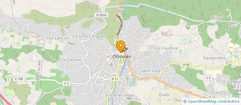 localisation de l'entreprise HOME AND STEEL à OLLIOULES