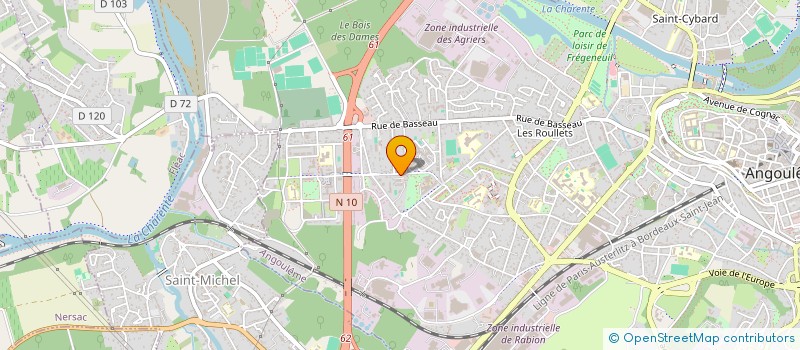 localisation de l'entreprise HOME ART 16 à ANGOULEME