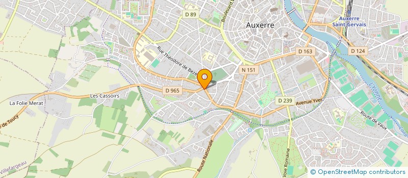 localisation de l'entreprise HOME CARE FORMATION à AUXERRE