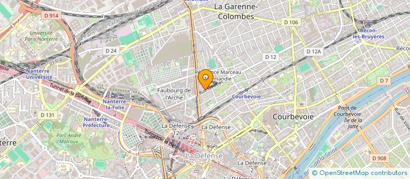 localisation de l'entreprise HOME CINEMA SERVICES à COURBEVOIE