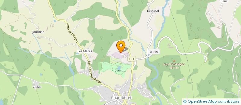 localisation de l'entreprise HOME CLOTURES D'AQUITAINE à CHAMBERET