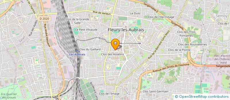 localisation de l'entreprise HOME COIFFURE  FLEURY-LES-AUBRAIS