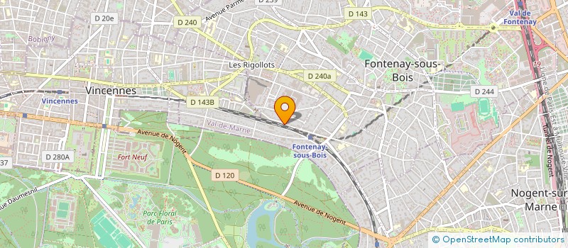 localisation de l'entreprise HOME CONCEPT à FONTENAY-SOUS-BOIS