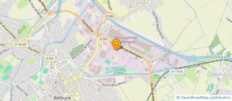 localisation de l'entreprise HOME CONCEPT  BETHUNE