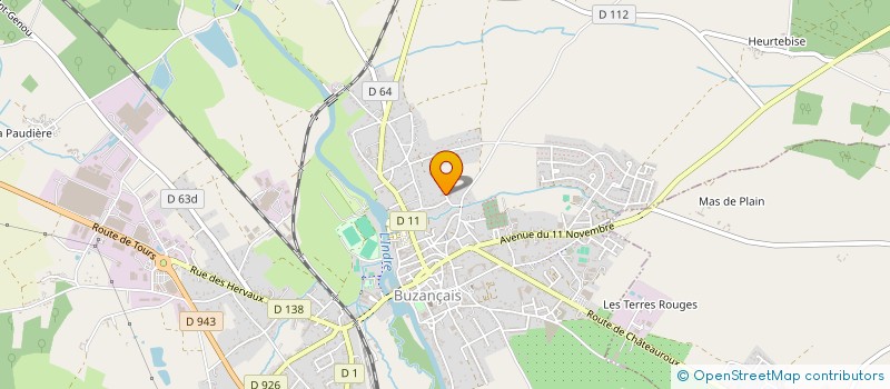 localisation de l'entreprise HOME CONCEPT EF à BUZANCAIS