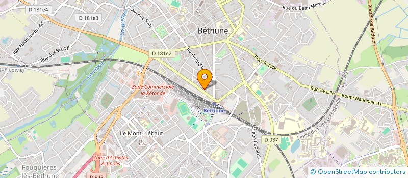 localisation de l'entreprise HOME CONSEIL à BETHUNE