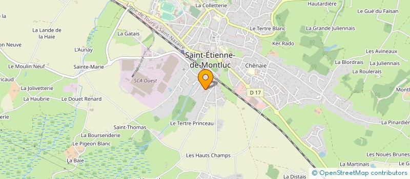localisation de l'entreprise HOME COUVERTURE SERVICE  SAINT-ETIENNE-DE-MONTLUC